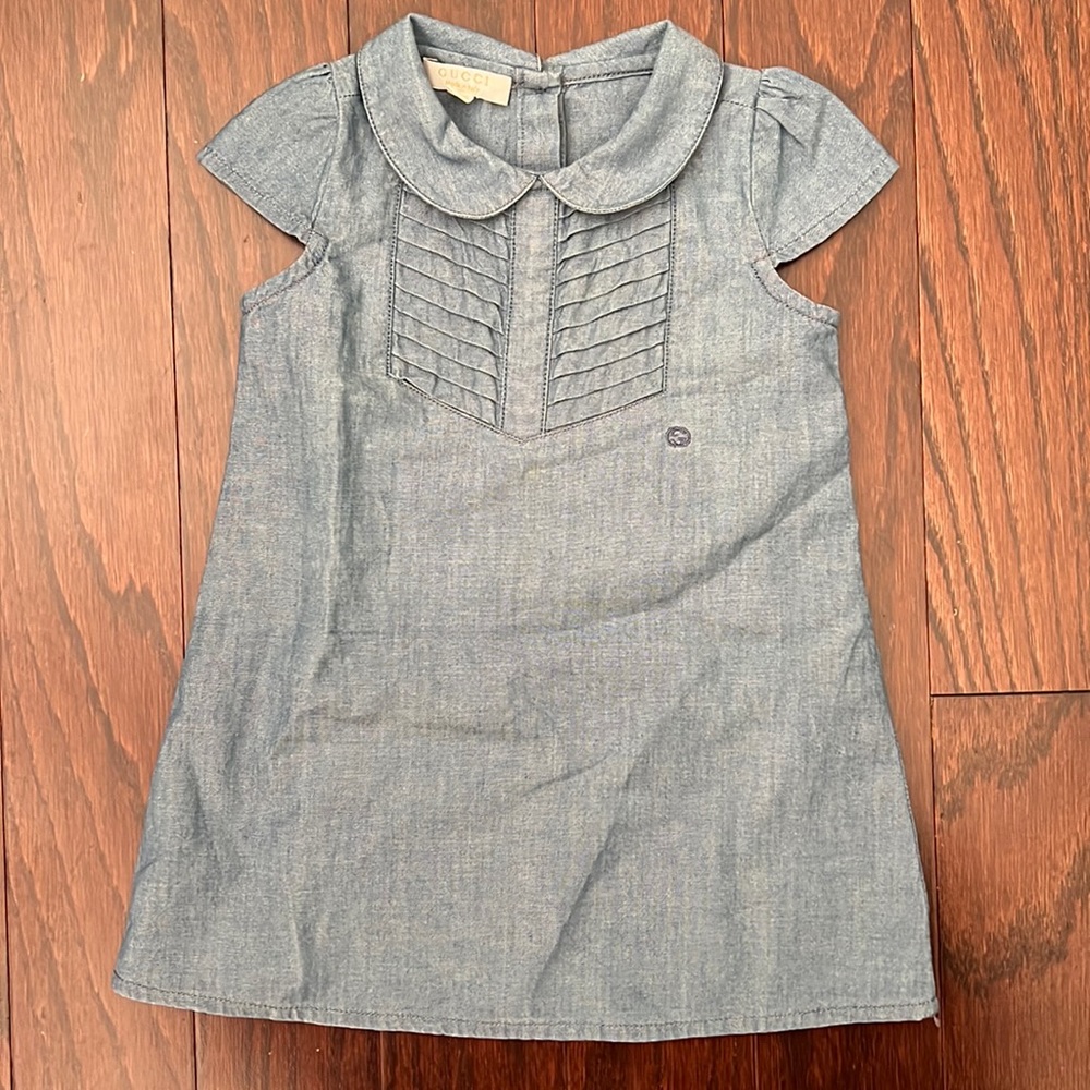 Gucci chambray blue dress